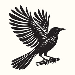 Bird Silhouette Illustration Vector Design