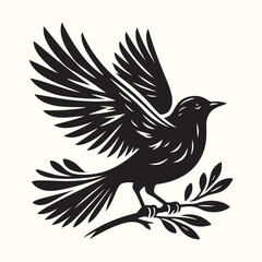 Bird Silhouette Illustration Vector Design