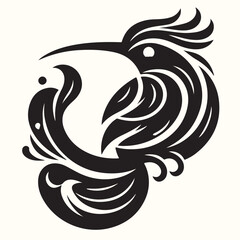 Bird Silhouette Illustration Vector Design