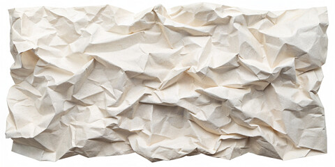 Obraz premium Crumpled white paper background..