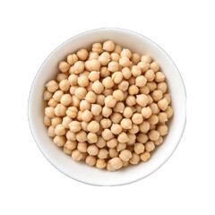 Create A High quality Boiled chickpeas in white background