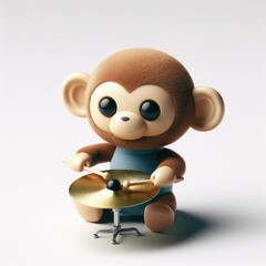 toy monkey with a drum
