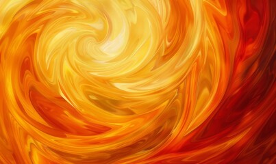 orange and yellow swirly abstract in the style of blurred imagery Generative AI