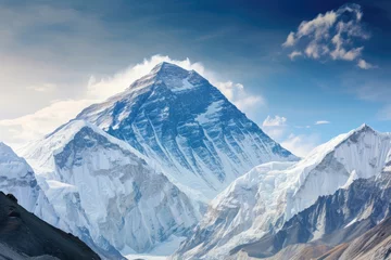 Cercles muraux Everest stunning vista of the peak of Mount Everest.