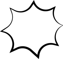 Set of blank white speech bubble in flat design, chatting box, message box icon. Balloon doodle style of thinking sign symbol. Speech bubble isolated on background.