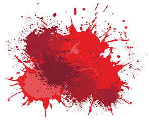Red blots blood splatter vector