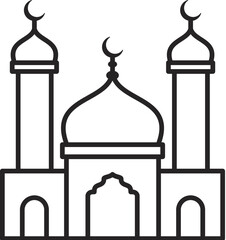 Ramadan line icons, signs set, vector. Ramadan outline concept, illustration: muslim,islam,mosque,holy,lantern,ramadan,traditional,arabic,celebration,religion