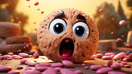 3d cartoon cookie character