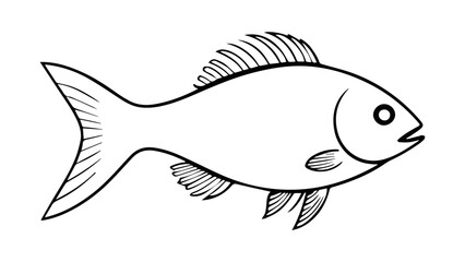 black fish shape vector	
