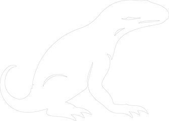 Fototapeta premium reptile outline