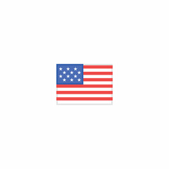 United States of America Minimalistic Flag Vector