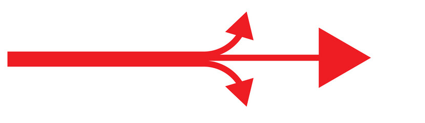 three-way direction arrow icon	