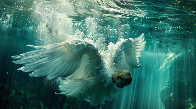 Sea angel drifting in the water column.