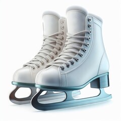 ice skates isolated on white background
