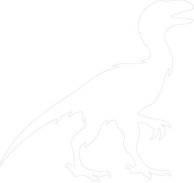 Utahraptor outline