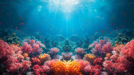 Obraz na płótnie Canvas Soft coral underwater background reef ocean