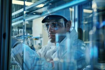chemical processing technology worker at the laboratory