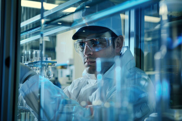Fototapeta premium chemical processing technology worker at the laboratory