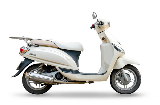 Scooter motorcycle on white or transparent background
