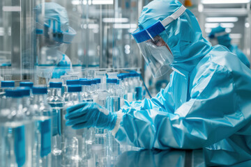 chemical processing technology worker at the laboratory