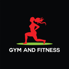 gym and fitness logo design vector 