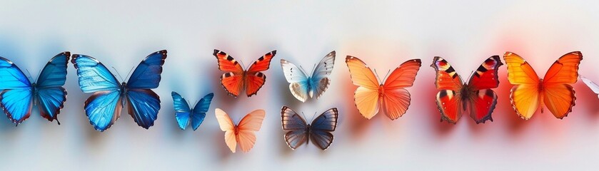 Butterflies as painters