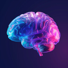 Human brain concept illustration. Mind education symbol. Digital artwork raster bitmap illustration. AI artwork. 