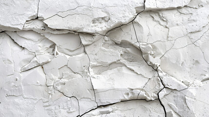 White stone texture natural surface with cracks