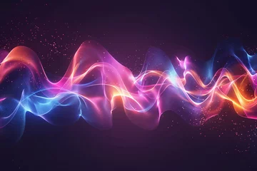 Fototapeten Spiral sound wave rhythm line dynamic abstract  background © LynexOne