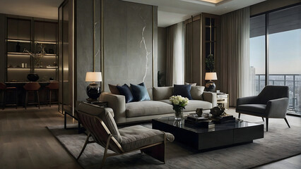 Interior Modern And Contemporary Living Room