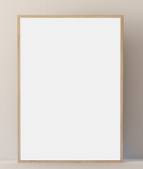 A4 frame mockup minimalist, 3d render