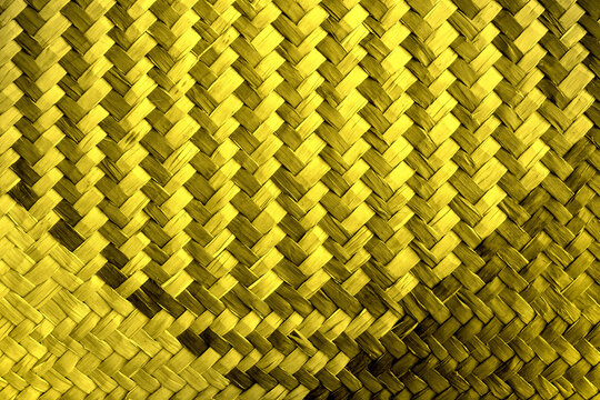 Shiny golden wicker mats texture background,gold pattern