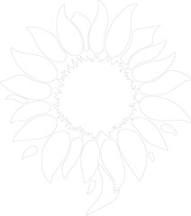 sunflower outline