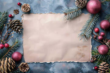 Christmas Card Frame Banner Background with text Space for Greeting or Social media Post. Merry Christmas and Happy New Year! Neo Art Cards X V 1 38