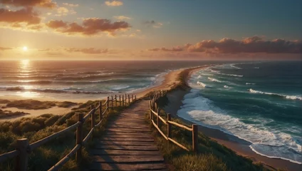 Rollo Path to the sunset beach © alexx_60