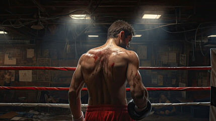 Fototapeta na wymiar illustration about boxing fight.