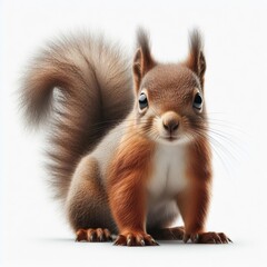 squirrel on white background
