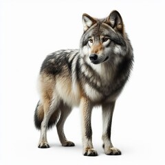 Obraz premium wolf isolated on white 