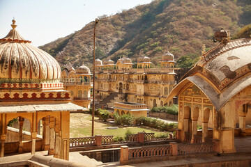 Reise durch Indien. Jaipur in Rajasthan. Pink City