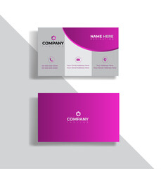 Luxury colorful gradient background business card design