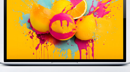 background. colorful paint splashes., colorful graphics and splash. Art