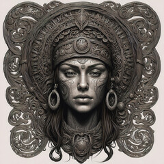 Album Movie Poster T-Shirt Cover Horror Style Printable 3D Render