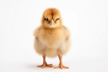 Fototapeta premium baby chicken on white background