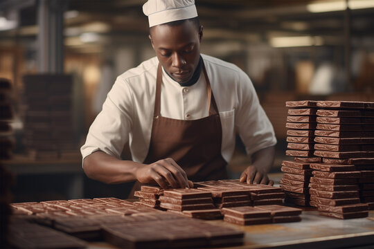chocolatier at work