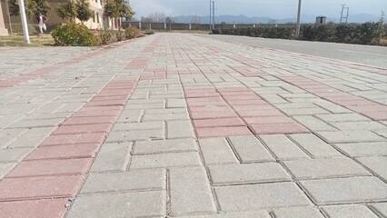 stone walkway in the park