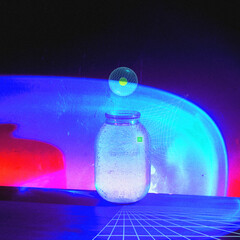 a can of water with bubbles