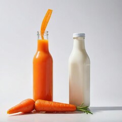 carrot juice and carrots
