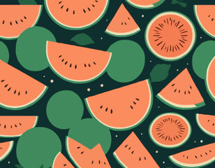 Whole and sliced melon
