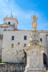 Obraz premium The Gothic Cathedral of the Assumption of Our Lady in Santander, Spain
