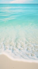 Crystal Clear Turquoise Sea Water with White Sandy Beach - Tropical Paradise Escape